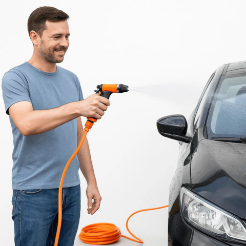 Φορητός Υψηλής Πίεσης Καθαριστής — Εύκολος Καθαρισμός Παντού