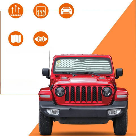 Parasoles para Parabrisas Bandera Americana — Estilo Único y Protección Calor