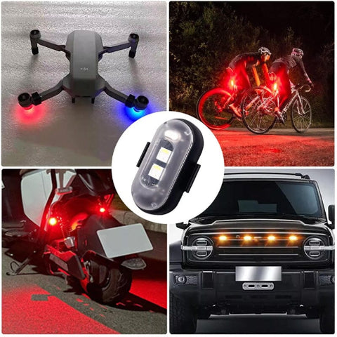 אור LED נגד התנגשות – רכיבה על אופניים ומנוע
