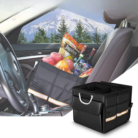 車のトランクオーガナイザー — 折りたたみ式で多機能