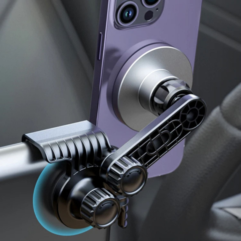 Podpora telefonu pro Tesla — magnetické upevnění a bezdrátové nabíjení