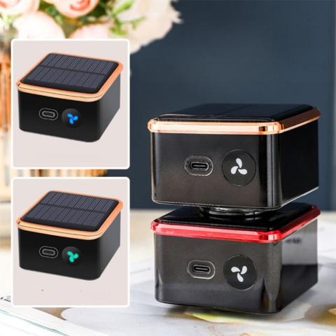 Solar Air Purifier for Car — Compact and USB Rechargeable