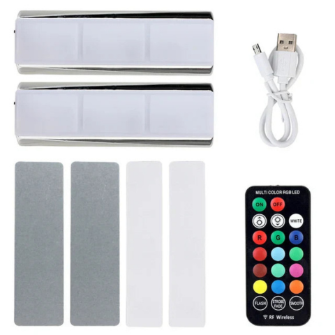 Iluminare Auto Multicolor Reîncărcabilă – Instalare Ușoară