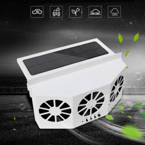 Solcellevifte for bil – Ideell om sommeren