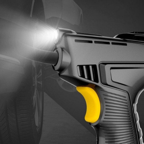 Compressore d'aria portatile — Gonfiatore intelligente con schermo LCD