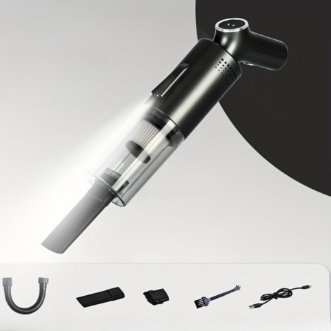 Ασύρματη Σκούπα Αυτοκινήτου — Ψηφιακή Οθόνη Και Παρακολούθηση Σε Πραγματικό Χρόνο