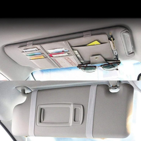 Organisateur Auto Pour Pare-Soleil — Gardez Vos Accessoires À Portée De Main