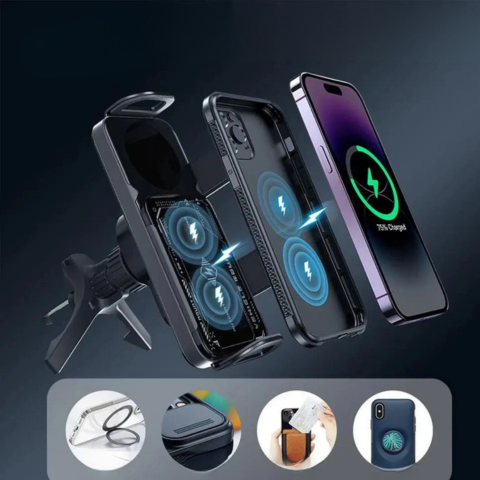 Wsparcie Telefonu Magnetycznego Do Samochodu — Szybkie I Bezpieczne Mocowanie