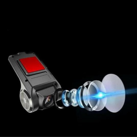 Dual Lens Front & Rear Car Surveillance Camera - HD Recording & Continuous Protection