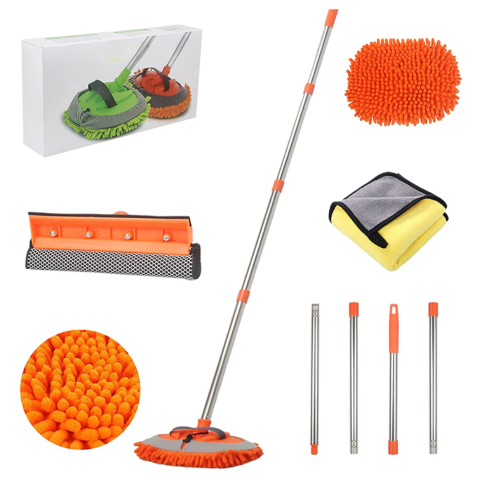 Kit de spălare a mașinii multifuncțional — Mâner ajustabil și cârpă moale