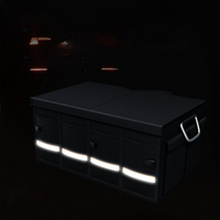 大容量カー・ブーツ・オーガナイザー - 複数のコンパートメントと安定性