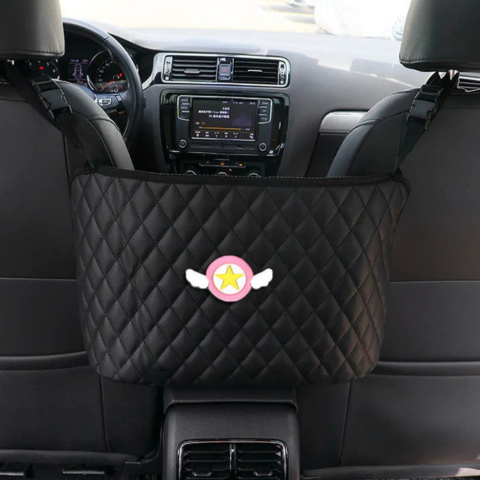 自動車用収納ネット – 分離と中央収納 