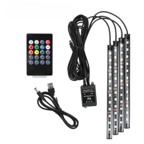 Sisäiset LED-nauhat äänen synkronoinnilla 