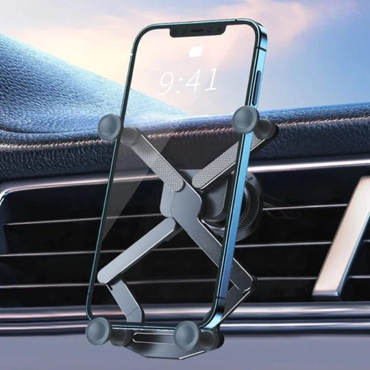 Podpora telefonu do auta, mřížka ventilace – rotace 360° a automatické uzamčení 