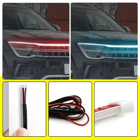 רצועת LED לגריל לרכב – עיצוב מודרני ואופנתי 