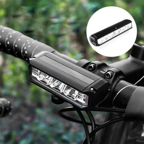 Lámpara para manillar de bicicleta – recargable y a prueba de agua 