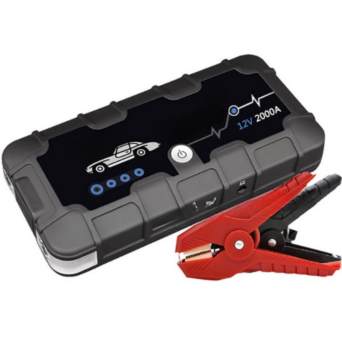 Batteriestarter 12V 2000A — Schnellladung & Mehrfachverwendung 