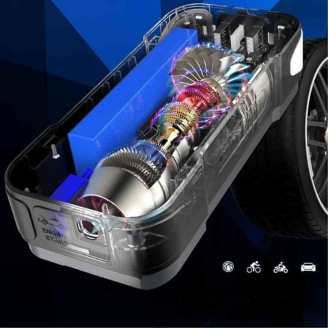 Intelligenter Auto-Starter – Tragbare und vielseitige Batterie 