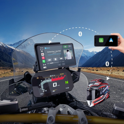 Systém navigace motocyklu — snadné a multifunkční ovládání 