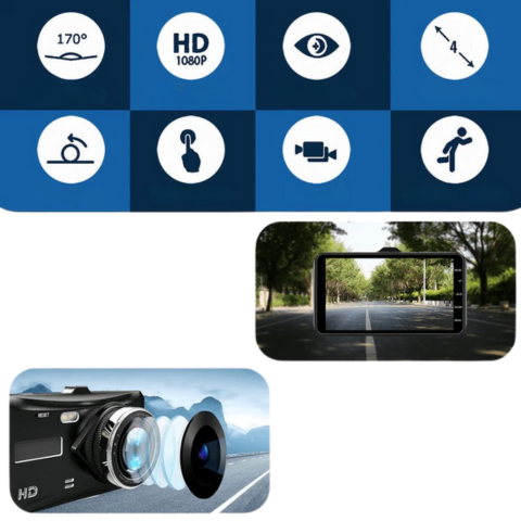 Dashcam Vorne und Hinten — Klare und Präzise Aufnahmen 