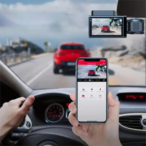 Onboard Camera Car — Dual Lens With Integrated Rear Camera 