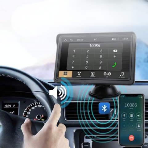 Multimediasystem för bilar - HD-skärm och trådlös CarPlay