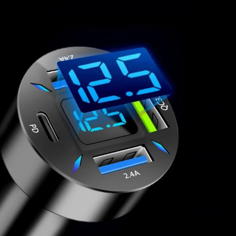 Încărcător universal pentru bricheta mașinii și multi-USB 