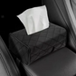 PU Leather Car Tissue Box – Sun Visor or Headrest Mount