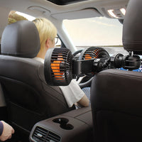 Dubbele Auto Ventilator — Oplaadbaar en Draaibaar 