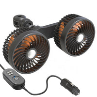 Dubbele Auto Ventilator — Oplaadbaar en Draaibaar 