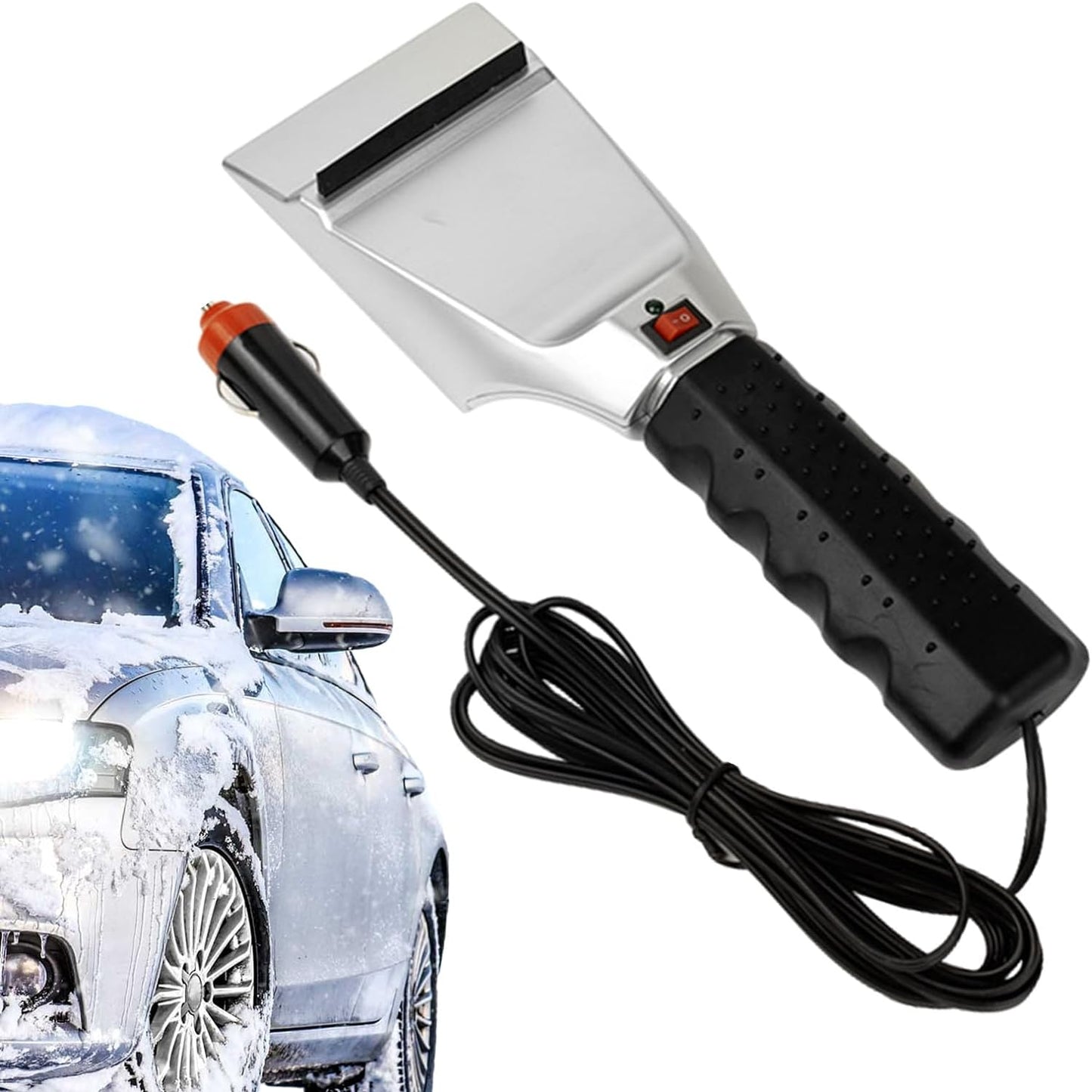 Skrobak do Szyb Samochodowych Elektryczny 12V — Czysta Szyba w Kilka Minut 