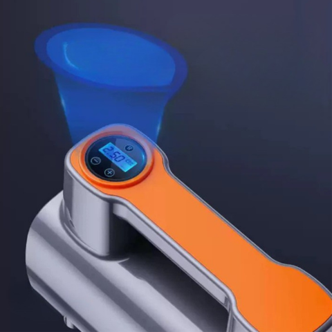 Bärbar luftkompressor - digital display och justerbart tryck