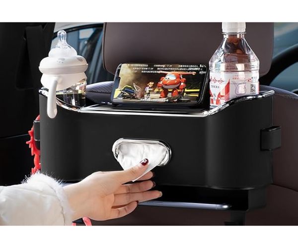 Οργανωτής πίσω καθίσματος με γάντζους και κουτί αποθήκευσης - Βελτιστοποιημένος χώρος & τακτοποιημένο αυτοκίνητο