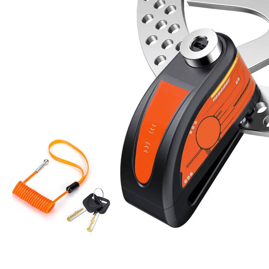 Moottoripyörän levyn varkaudenesto hälytyksellä - Parannettu turvallisuus ja voimakas äänimerkki